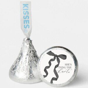 She’s Tying the Knot Kisses Candy Stickers | 100ct|Glossy|Bridal Shower|Favors